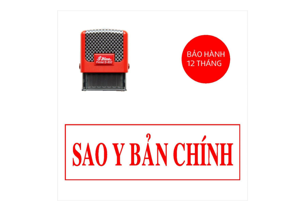 con dấu sao y bản chính