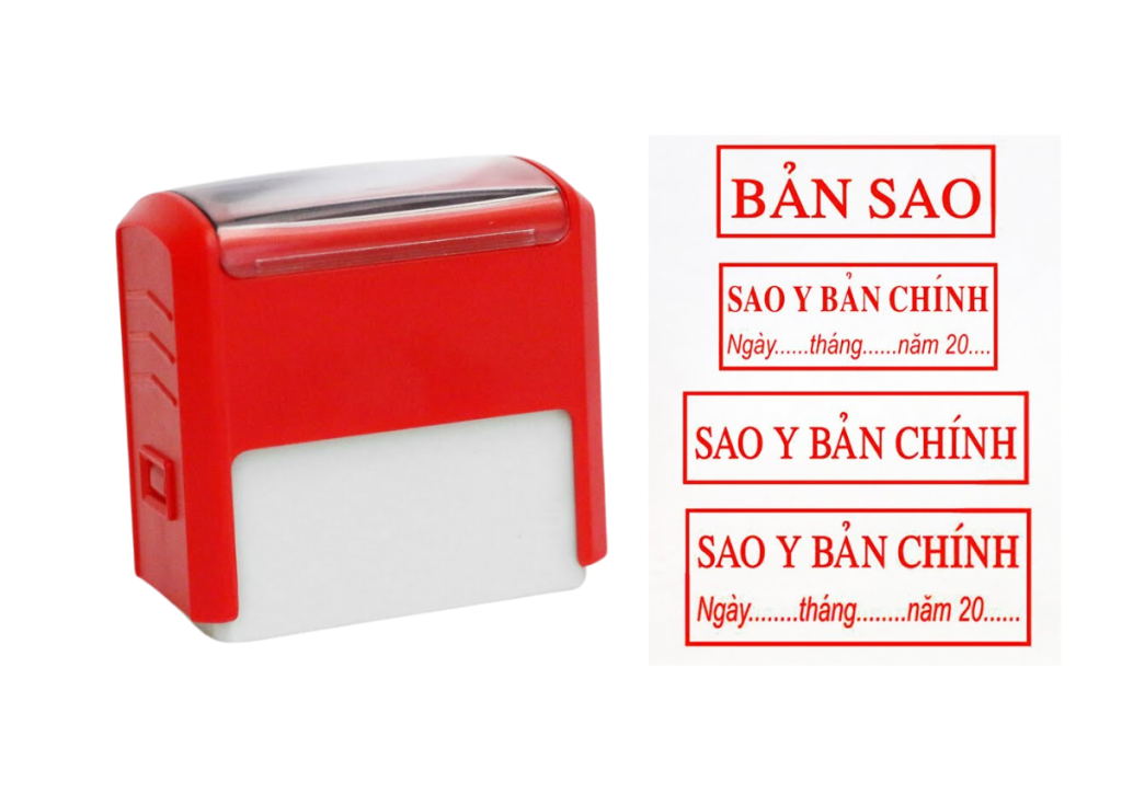 con dấu sao y bản chính